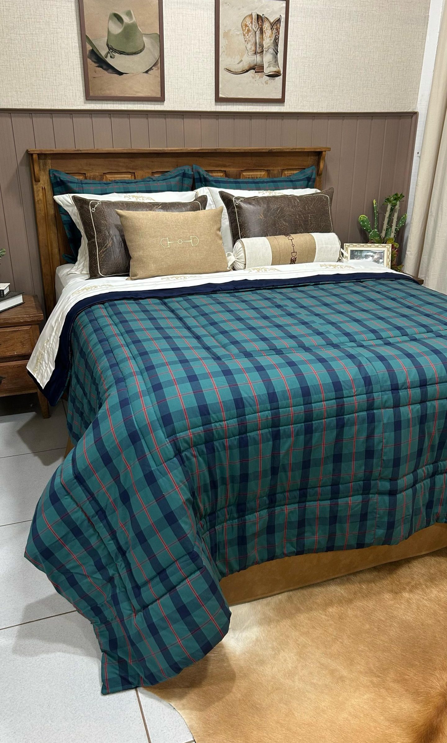 Cama Completa Denver azul