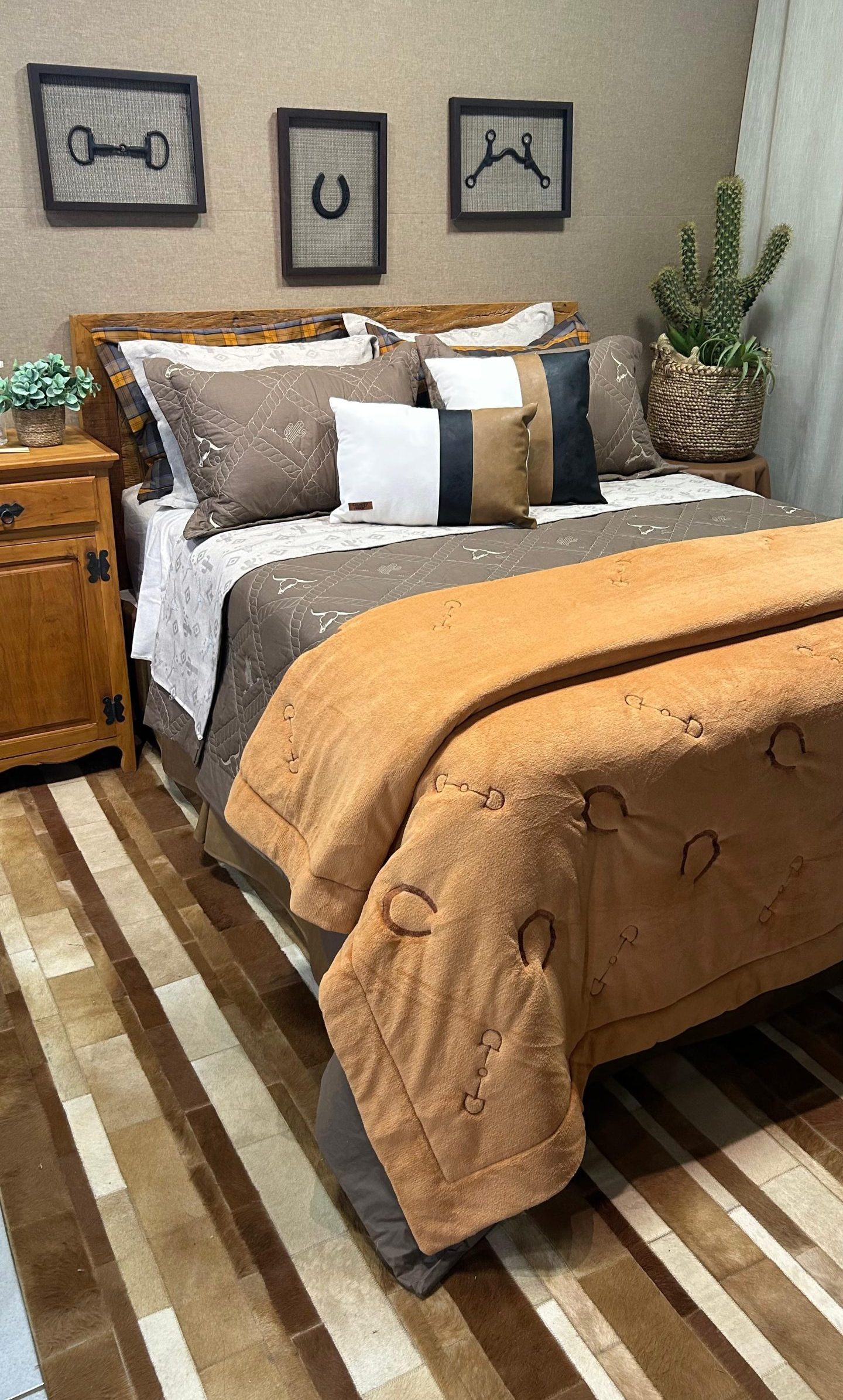 Cama Completa Texas Caramelo