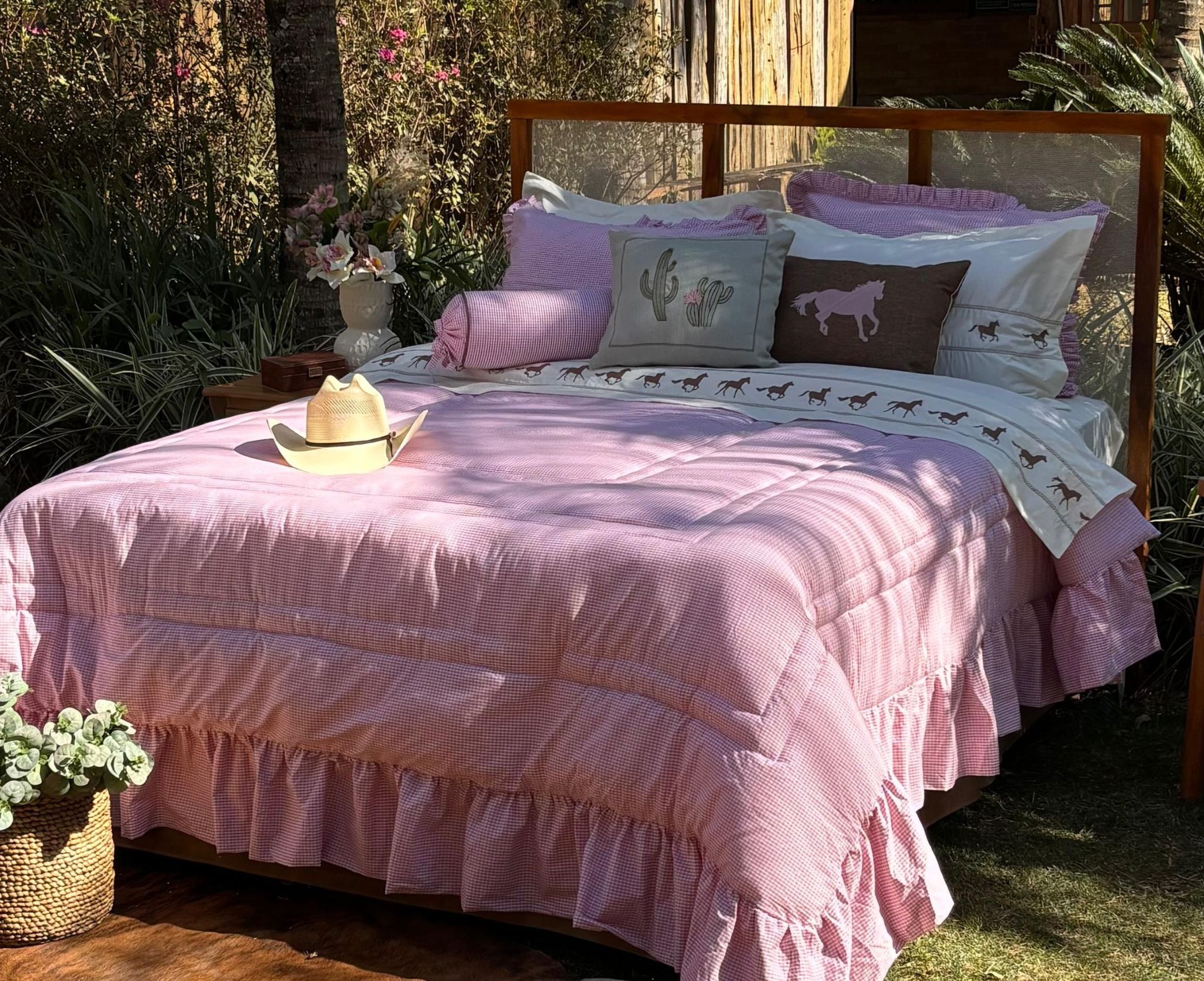 Cama Completa Farm Rosa