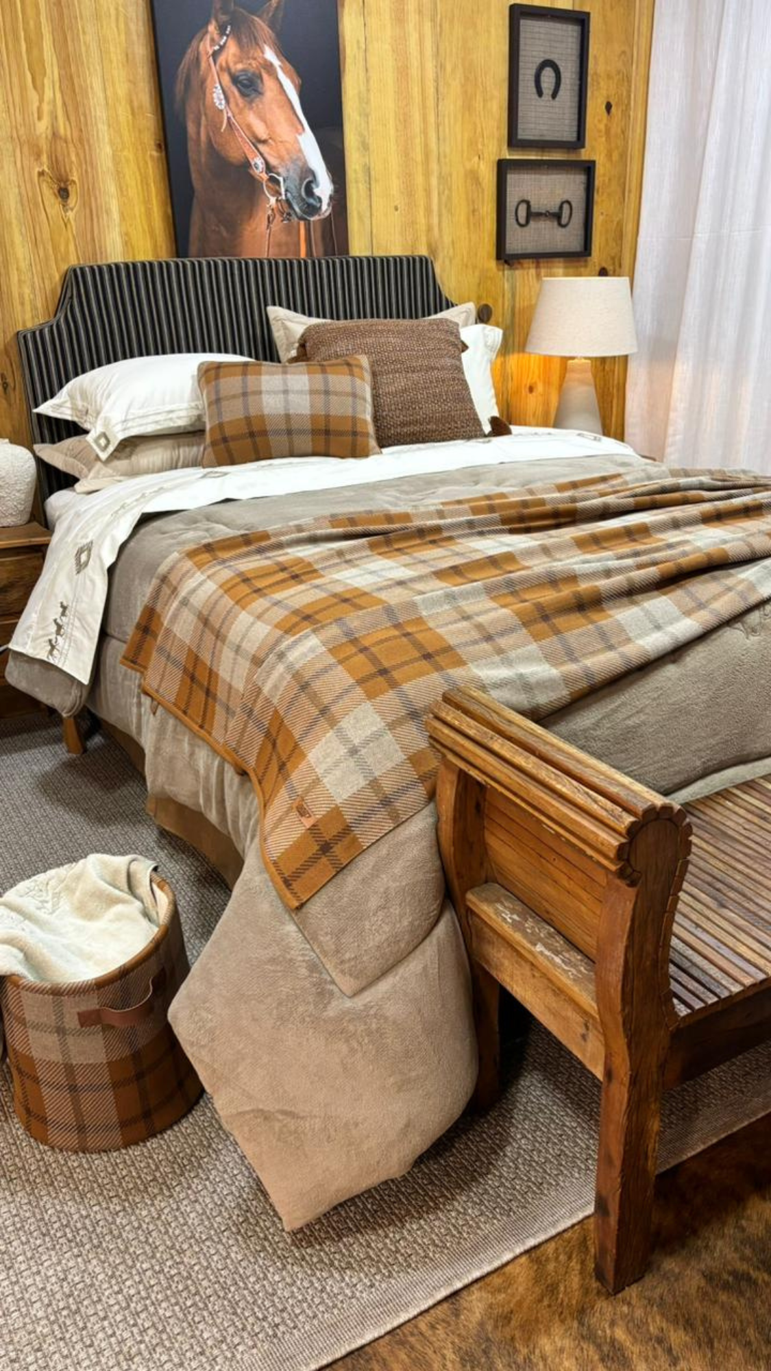 Cama completa Tricô Padova Caramelo